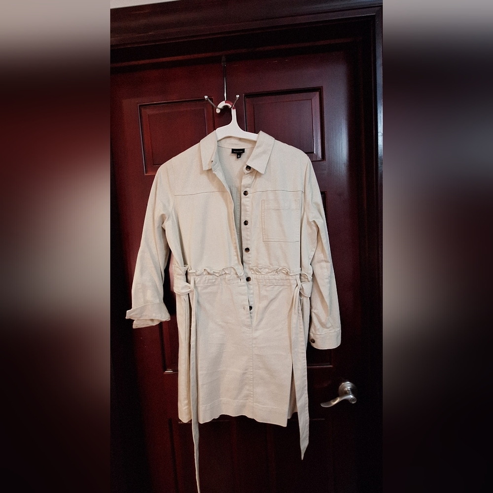 Who What Wear Cream Midi Dress